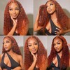 250% Density Curly Lace Front Wig Human Hair Pre Plucked