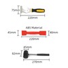 3Pcs Window Glazing Tool Kit, Glazing Tools Kit, Rubber Mallet,