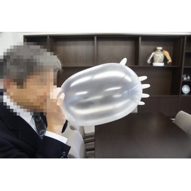 三高 Supplies Nitrile Gloves, Class 100 Clear Grip Long (Translucent) GN09 Pack of 100 Small