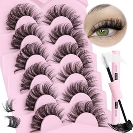 DIY Lash Extension Kit Cluster Lashes Kit Fluffy Lash Clusters Wispy DIY Eyelash Extensions Lash Bond and Seal D Curl Individual Lashes by ALICE