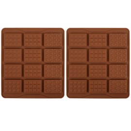 Fimary Chocolate Molds - Non-Stick Chocolate Bar Mold, Break Apart Chocolate Bar Maker Food Grade Deep Chocolate Bar Mold For Knafeh Pistachio Chocolate Bar Milk Chocolate Bar Home Diy