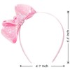AMYBASIC Sparkly Sequin Hair Bow Headbands - Boutique Ribbon Bows