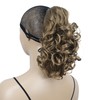 Lydell 12" Curly Wavy Ponytail Hairpiece Styled Clip In Claw