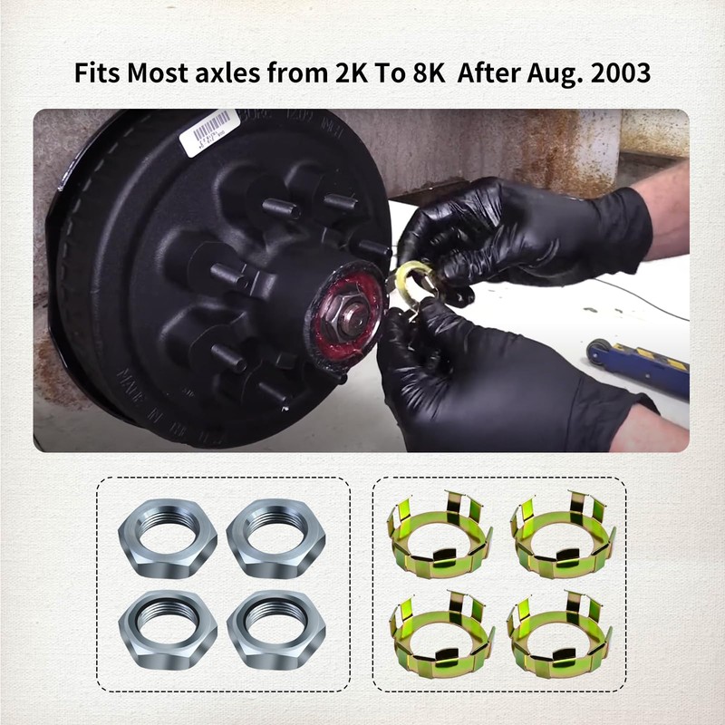 Vanshly,6-191 y 6-190 tuercas y retenedores de eje de rueda