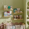 Fixwal Nursery Shelves, 16.5 Inch Floating Bookshelves for Wall Set