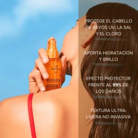 Nuxe Sun Aceite Capilar Protector 100ml Brillo C/ Filtro Uv