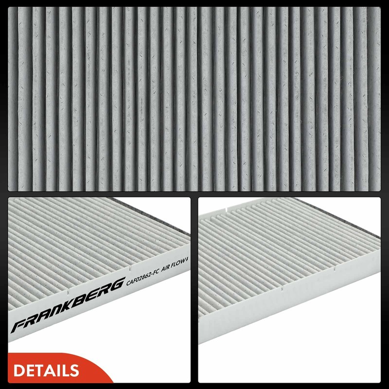 Frankberg 2x Cabin Air Filter Pollen Filter with Activated Carbon