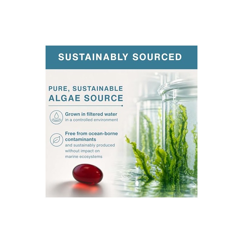 Pure & Essential Vegan Omega 3 Algae Oil Dha Epa