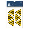 Pubblimania Fire Hazard Combustible Materials - Labels for Outdoor Indoor