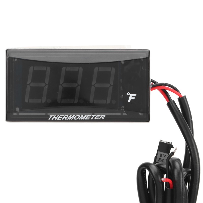 Motorcycle Water Temperature Gauge Ultra Thin LCD Display ABS Housing