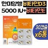 Hanmi Yanghaeng 한미양행 고함량 비타민D 5000 IU 6통 활성형 비타민d3