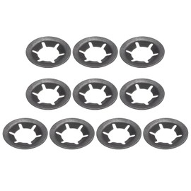QUARKZMAN 10 mm x 20 mm Star Lock Washer x 10 Pieces Inner Tooth Star Lock for Machines and Systems