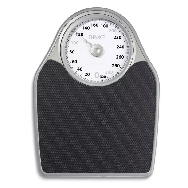 Thinner Extra-Large Dial Analog Precision Bathroom Scale Up to 330