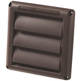 Deflecto Supurr-Vent® Louvered Vent Hood, 6", Brown