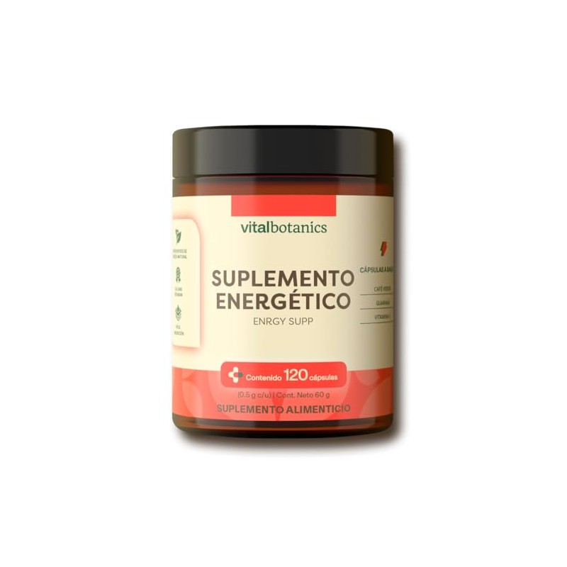 Vital Botanics Enrgy Sup Guaraná Café Verde Vitamina 120 Cápsulas