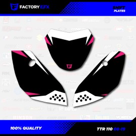Factory EFX Black & Pink Shift Racing Graphics Kit fits 08-25 YAMAHA TTR110 TTR 110 decal