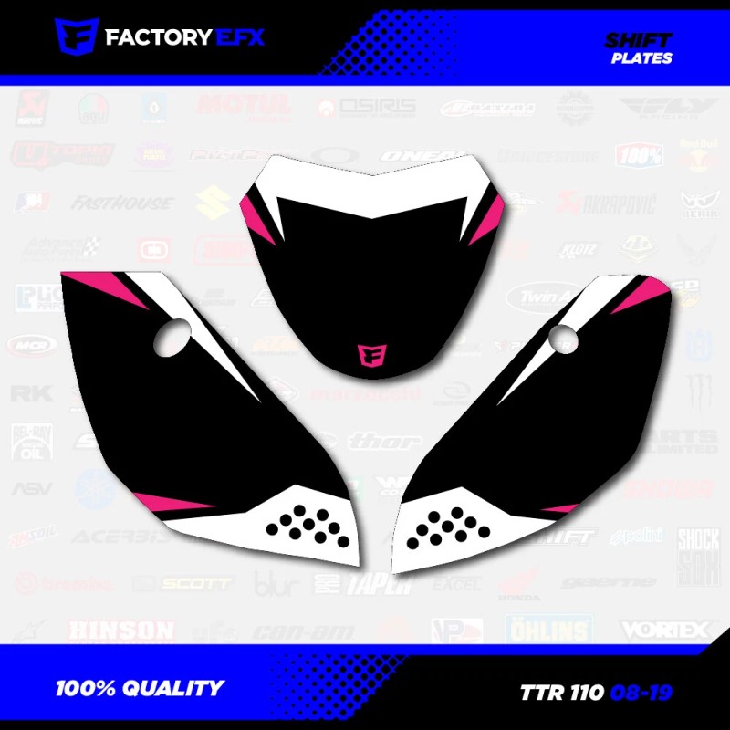 Factory EFX Black & Pink Shift Racing Graphics Kit fits
