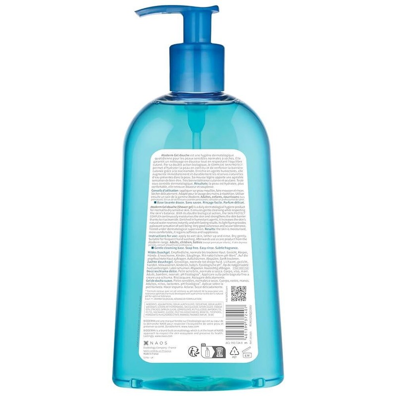 Bioderma 바이오더마 아토더마 수분 샤워 젤 보습 페이스 앤 바디