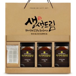 [Vivid Dream] Chaga Mushroom Powder Powder Gift Set 100g 3 Pieces Russia / [생생드림] 차가버섯 분말 가루 선물세트 100g 3개입 러시아