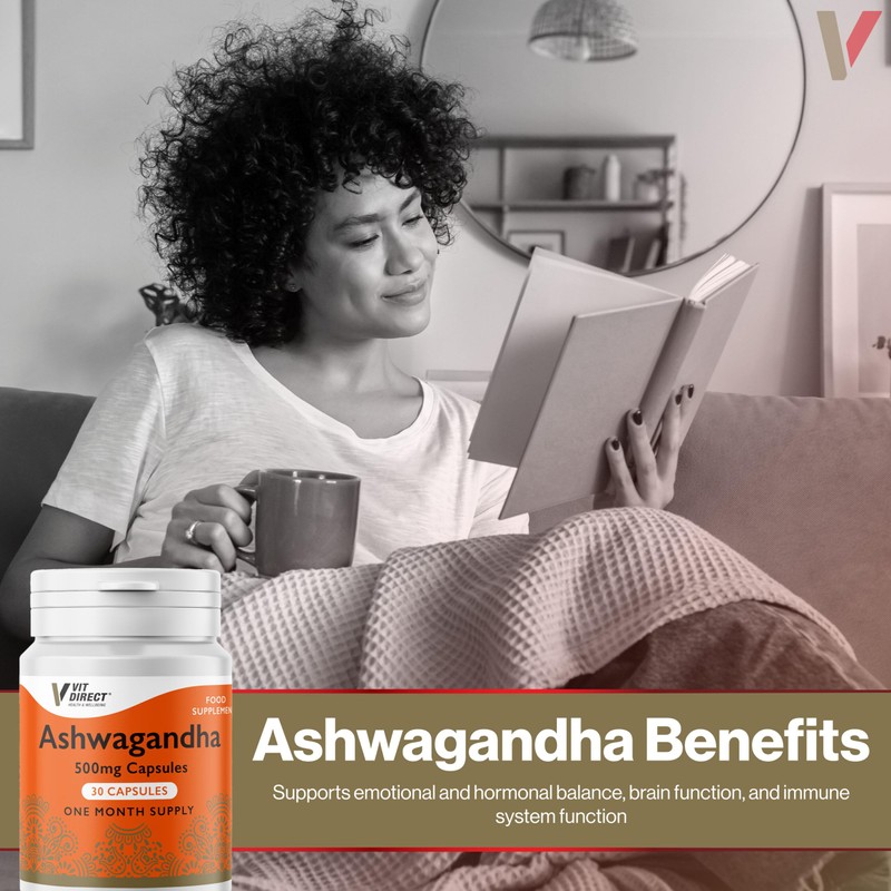 Vit Direct - Ashwagandha - 30 Capsules - 500mg -