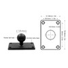 1 Inch Ball Mount Universal Aluminum Alloy AMPS Square Plate