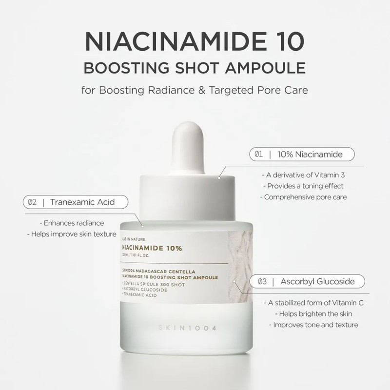 Skin1004 Niacinamide 10 Boosting Shot Ampule Todo Tipo De Piel