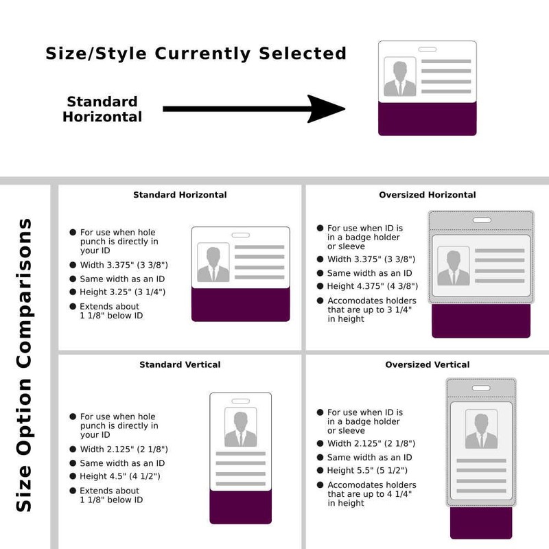 PA-C Badge Buddy Horizontal w/Height & Weight Conversion Charts (Standard,