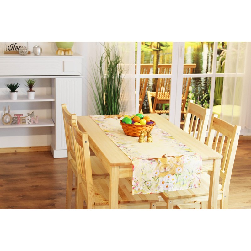 Kamaca Rabbits in Flower Meadow Series High-Quality Print Motif with