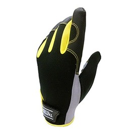 TREVENTO TVC-201 Micro Leather Gloves Black x Yellow LL