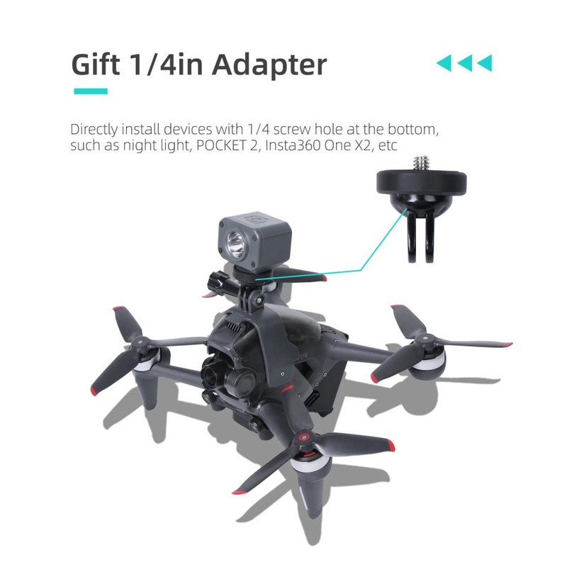 Expansion Mount Compatible for DJI FPV Drone Accessories Fill Light