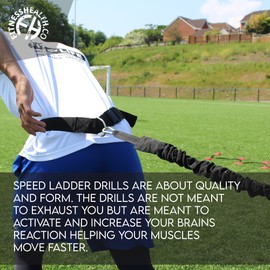 FH Viper Resistance Band Explosive Power Training Resistance Resistor | 3 Meter Bungee Cord | Speed Sprint Resistance Band Slingshot Overspeed Trainer Rugby Football Training Equipment