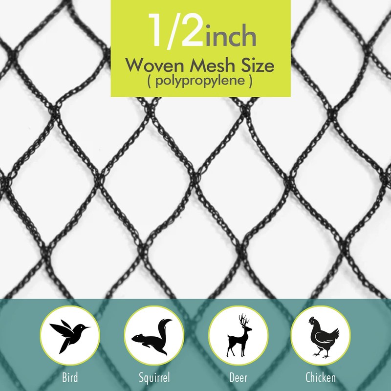 Bird Netting for Garden, Fetanten 26 x 50 FT Netting