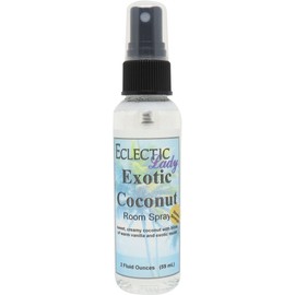 Exotic Coconut Room Spray (Double Strength), 2 Ounces, No Artificial Colors, Parabens, or Preservatives - Fragrant Aromatic Room Mist For Home, Room, Office