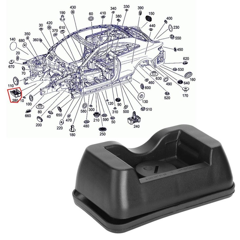 Jack Pad, 23997186 Jack Support Point Pad Fit for -Benz