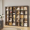 IRONCK 15 Cube Bookcase Storage Shelf Organizer with LED Lights,
