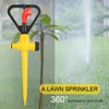 5PCS Sprinklers for Garden,360°Rotation Automatic Irrigation System Yard Lawn Sprinkler,Water