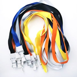 10 PCS Lanyard with Colorful ID Badge Holder Keychain Lanyard Colorful Neck Strap Lanyard with Badge Holder