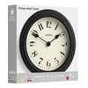 Jones Clocks® 'Frieze' wall clock – small round contemporary classic
