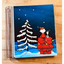 Handmade Peanut Christmas Cover Set 4 use w/ Erin Condren Life Planner-