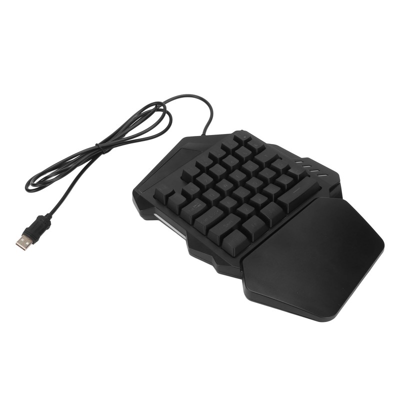 One Handed Gaming Keyboard RGB Backlight 35 Keys Ergonomic Portable