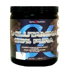 Alpha Nutrition L-Glutamina, Sabor Natural, 500 g                                                                                                     