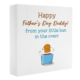Funny Gifts for Fathers Day from Pregnant Wife Perfect New Father Dad Gifts Pregnancy Announcement Gifts First Gifts for Fathers Day for New Dad 5 x 5 Inches