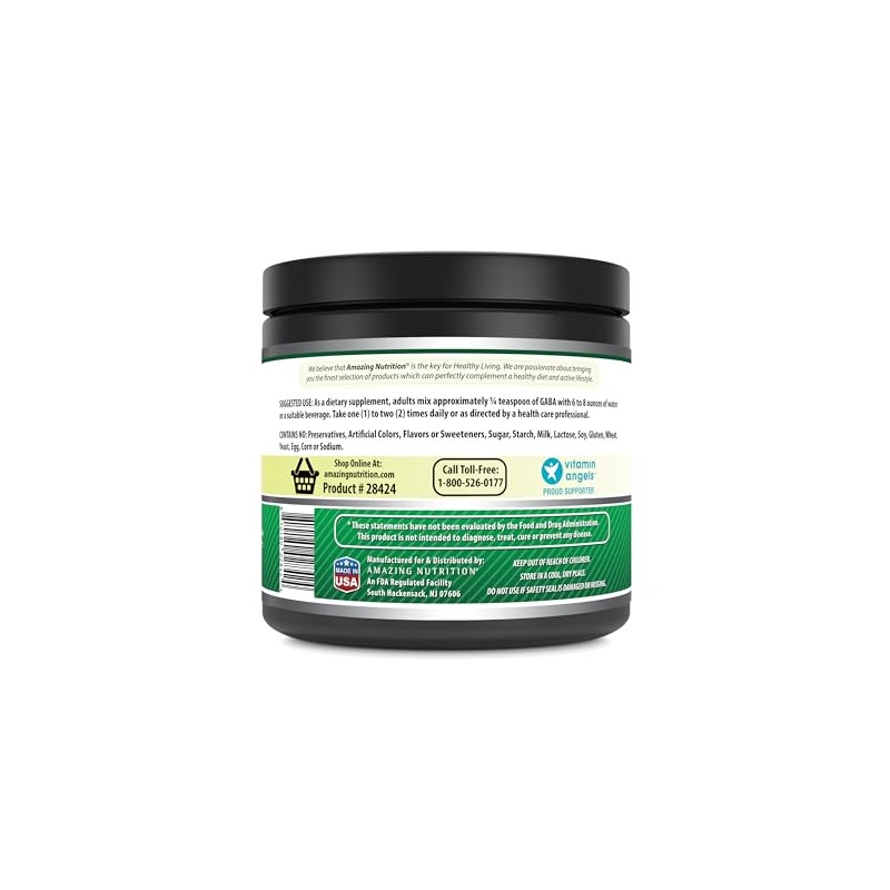 Amazing Formulas GABA Powder 500 Gms