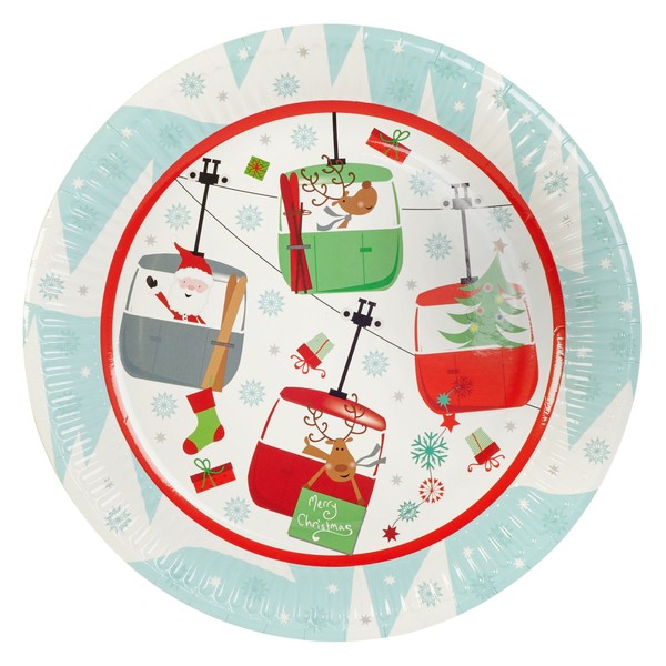 Neviti Festive Fun Christmas Paper Plates - Pack of 8