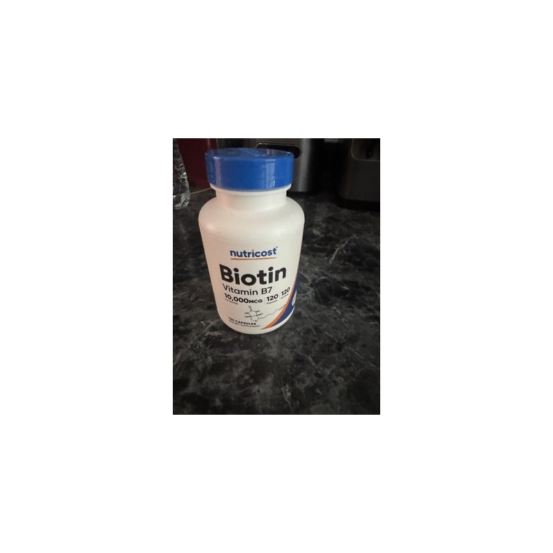 Nutricost Biotina (Vitamina B7) 10.000mcg (10mg), 120 Cápsulas