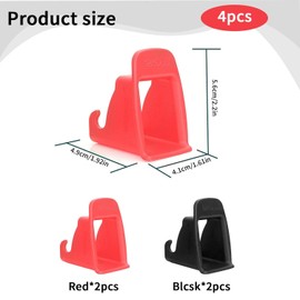 2 Pairs Car Seat Safety Clips Universal Seat Interface Holder Car Seat Interface Guide Slot Car Seat Black Safety Interface