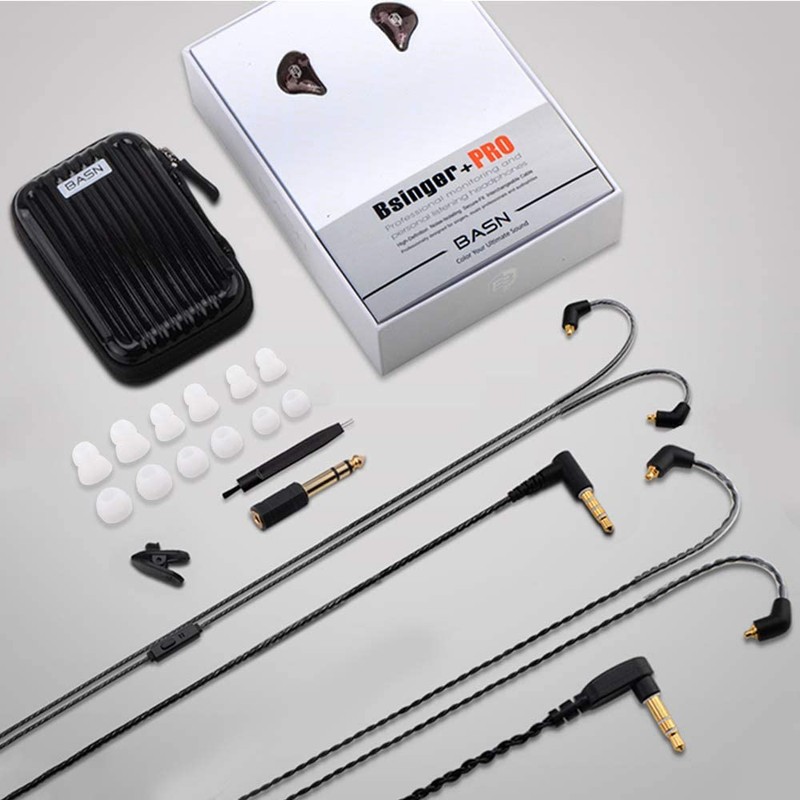 BASN Professional in Ear Monitor Headphones for Singers Drummers Musicians