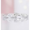 TIGRADE 1CT Wedding Band for Women CZ Bridal Ring Sets