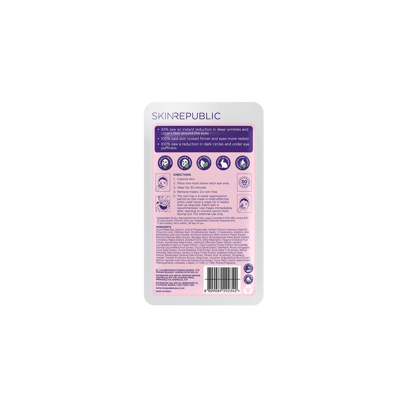 Skin Republic Retinol Hydrogel Under Eye Patches 3 Pairs