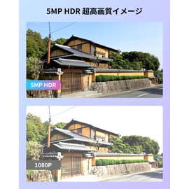 ZOSI 500P POE Security Camera, POE Powered Camera, Two-Way Talk, Sound and Light Alarm, People/Vehicle/Face Detection, Color Night Vision, IP66 Waterproof Outdoor Camera, Metal Poe Recorder Add-on